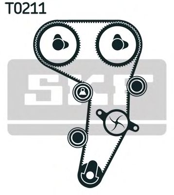 VKMA 01255 SKF Комплект ГРМ (ремінь + ролик)1